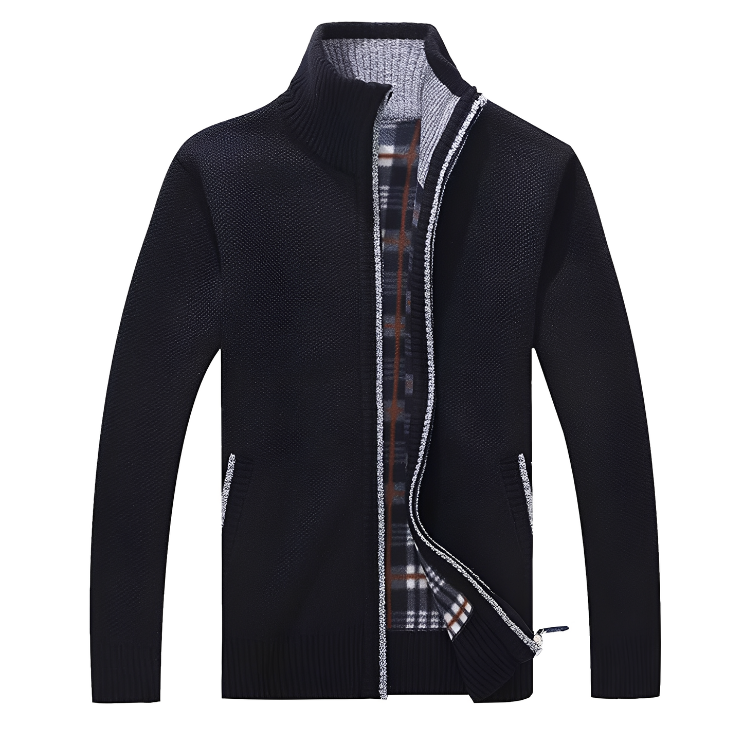 Cardigan élégant en polaire douce pour homme