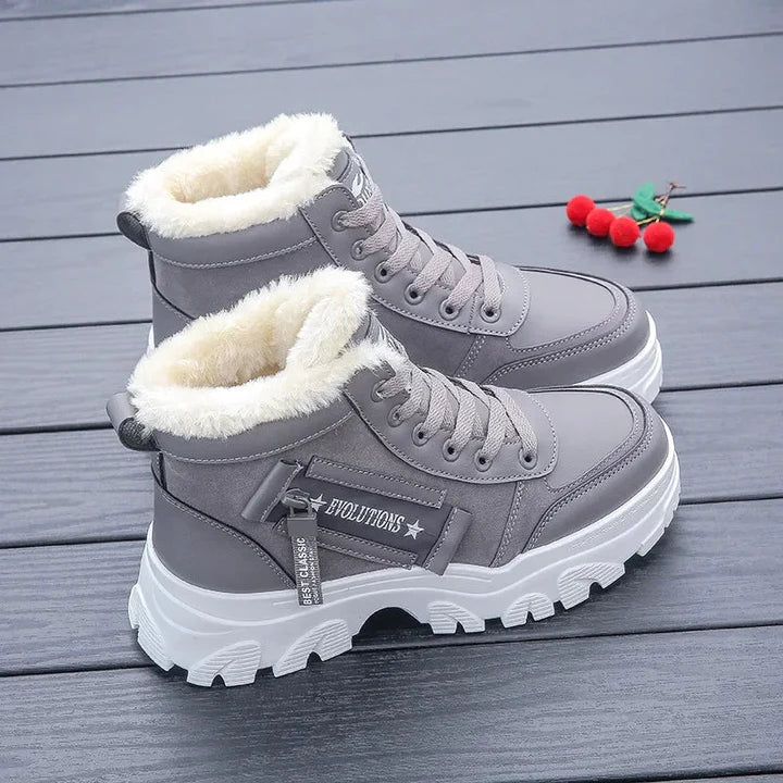 Ensemble de bottes d'hiver chaudes en coton épais