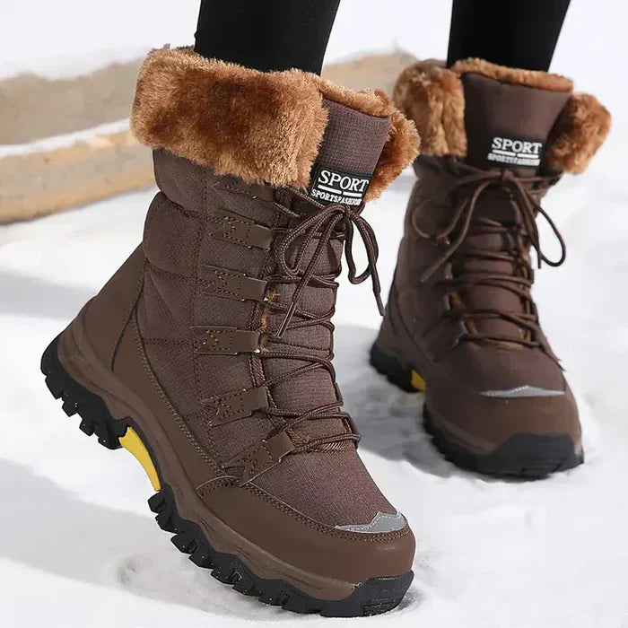 Bottes d'hiver imperméables et chaudes pour femme