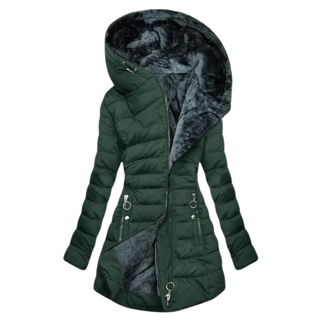 Veste d'hiver chaude en polaire douce pour femme