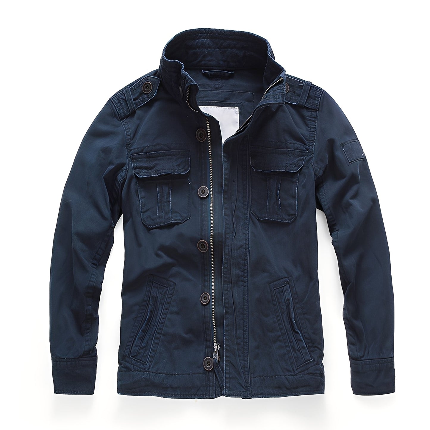 Veste en jean classique pour homme avec poches