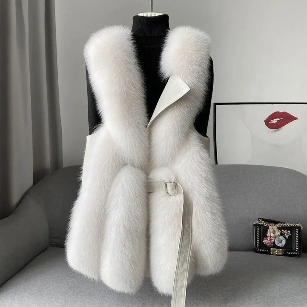 Gilet élégant en fausse fourrure pour femmes