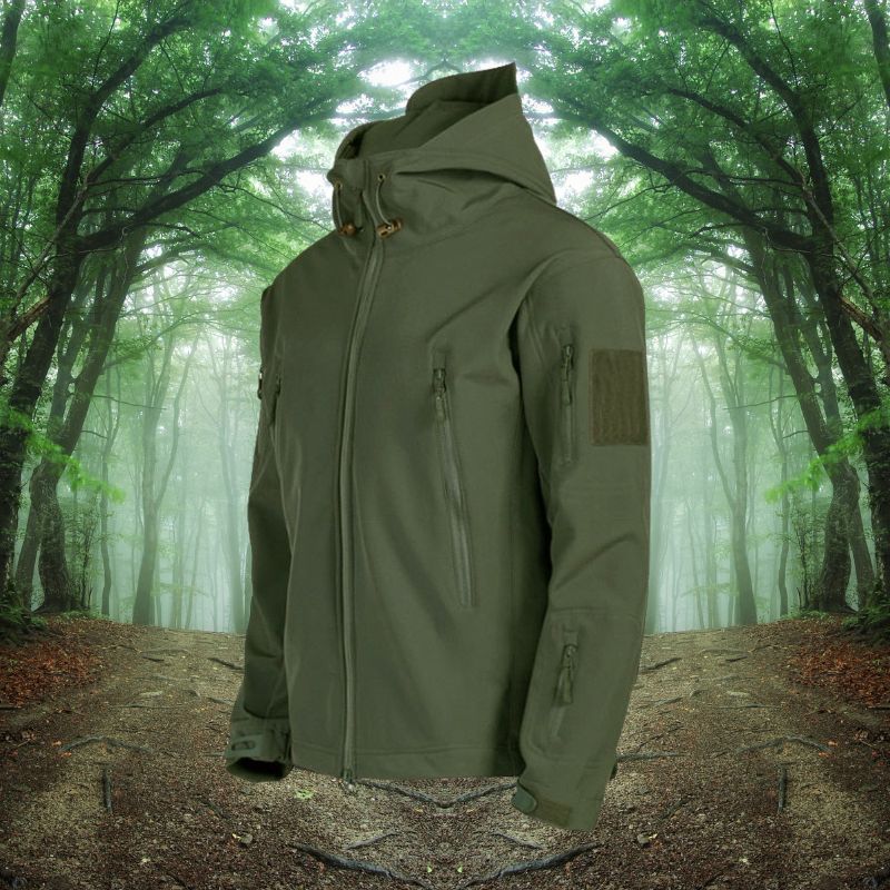 Veste d'hiver softshell à capuche pour hommes