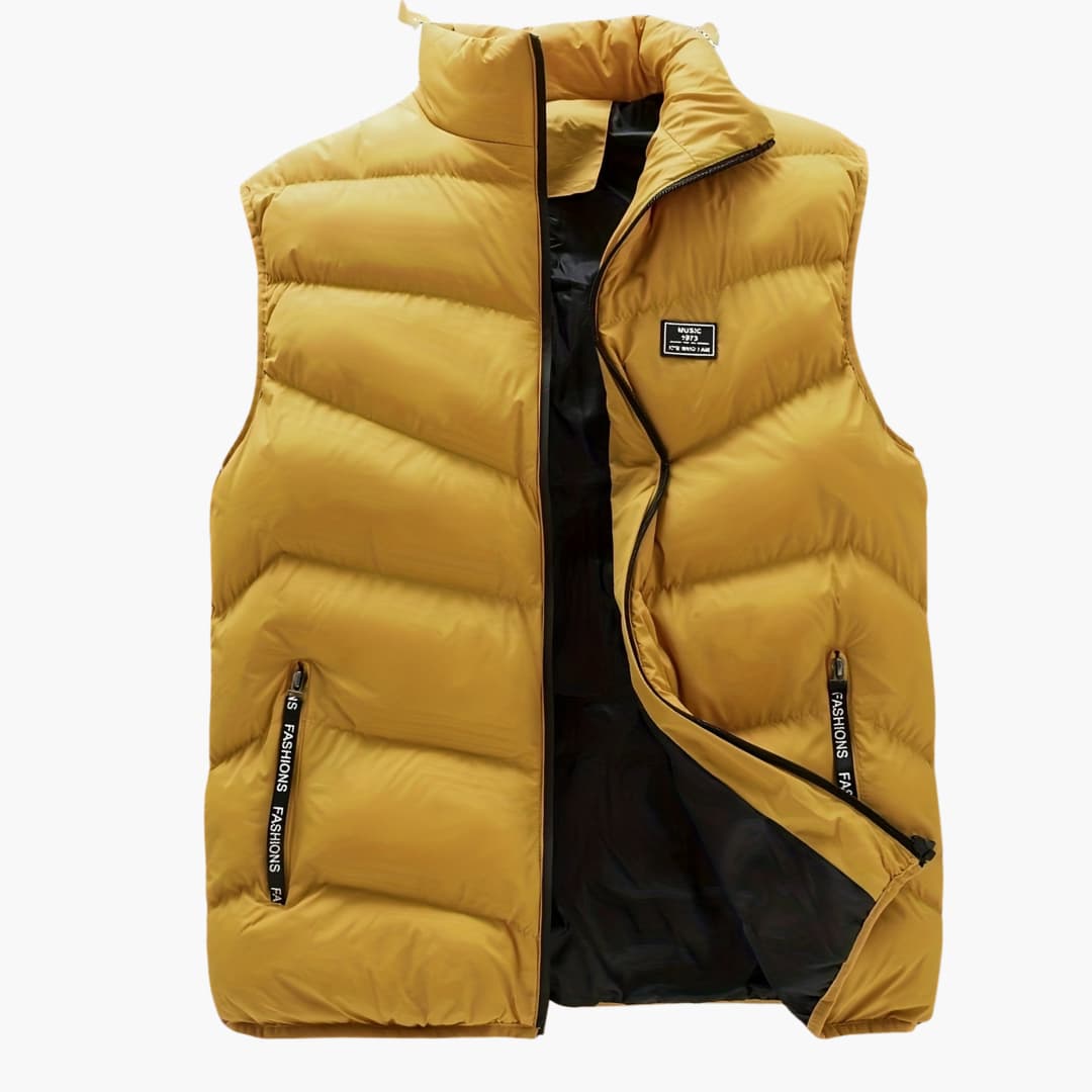 Gilet pratique pour homme fermeture éclair décontracté