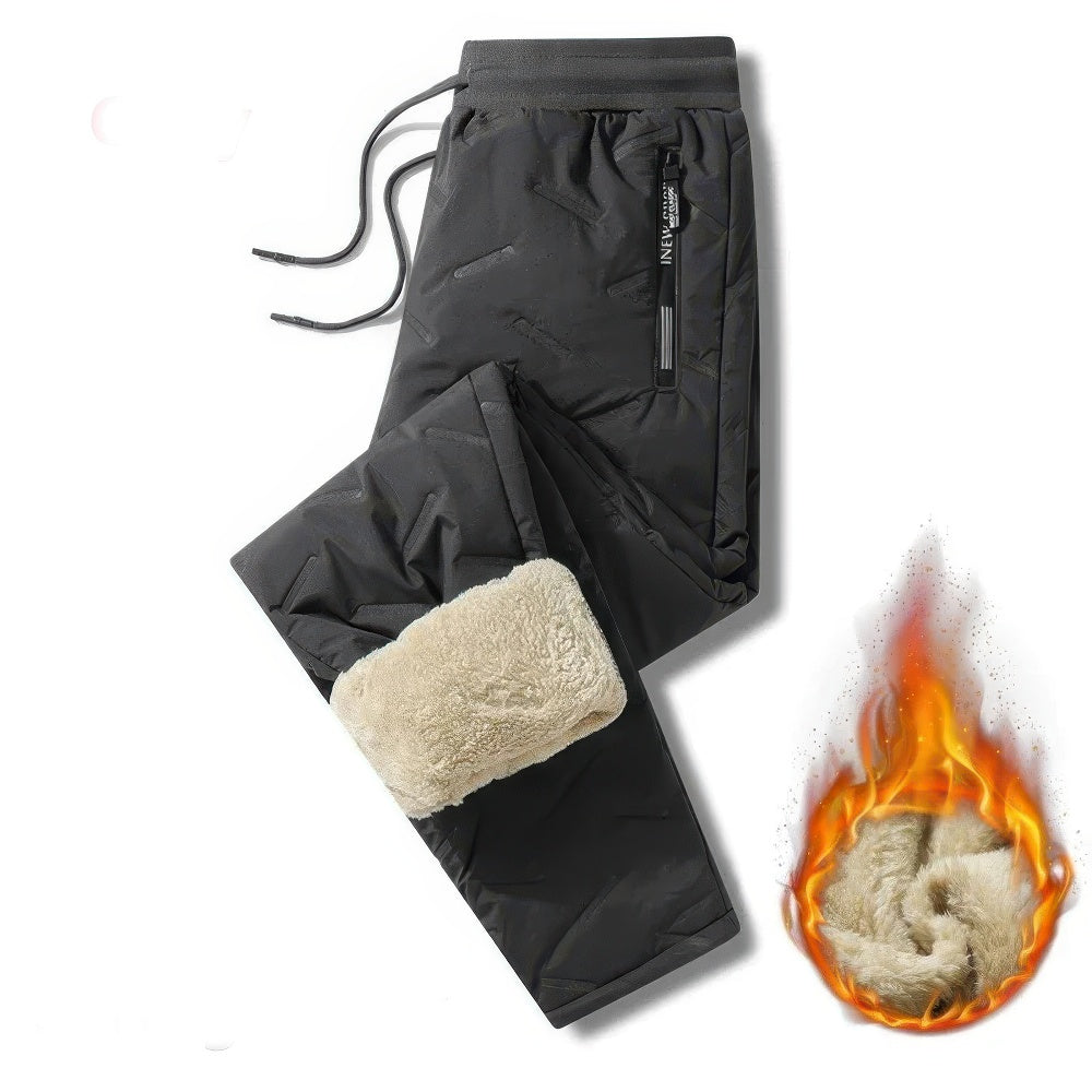 Pantalon de jogging doux en polaire doublé