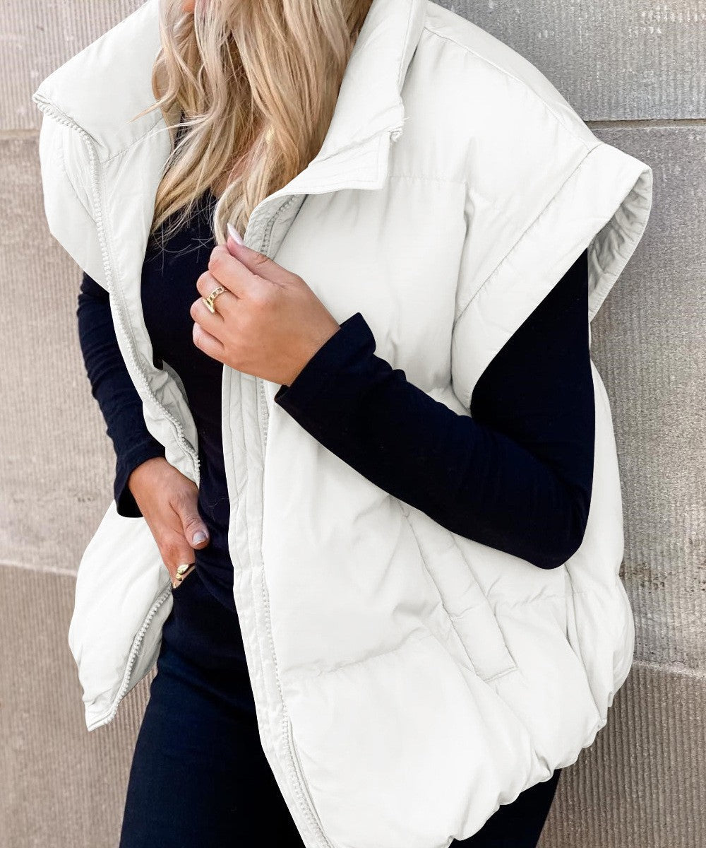 Gilet d'été matelassé sans manches pour femme