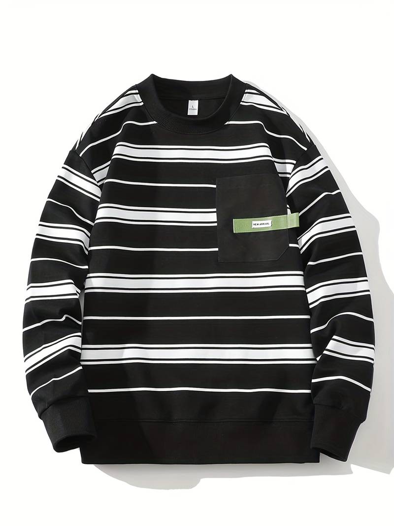 Pull rayé stylé pour homme