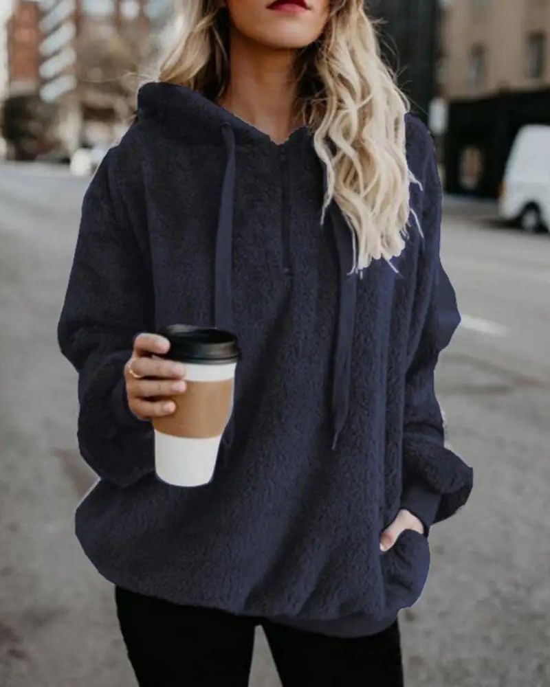 Grand pull en polaire confortable grande taille