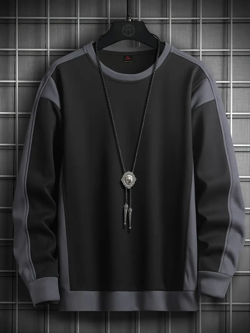 Pull homme col rond style moderne