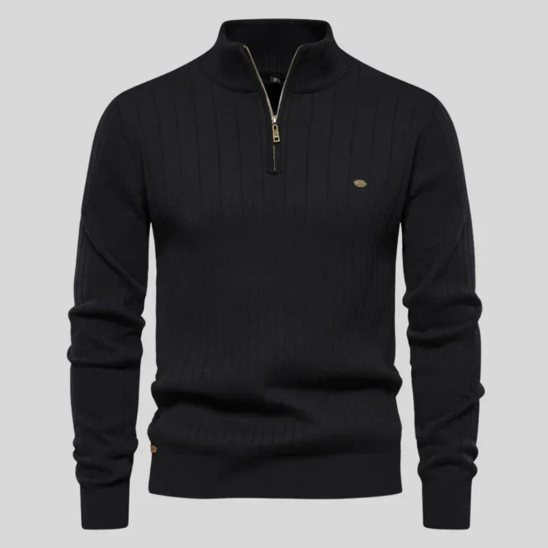 Pull Homme Classique Demi-Zip