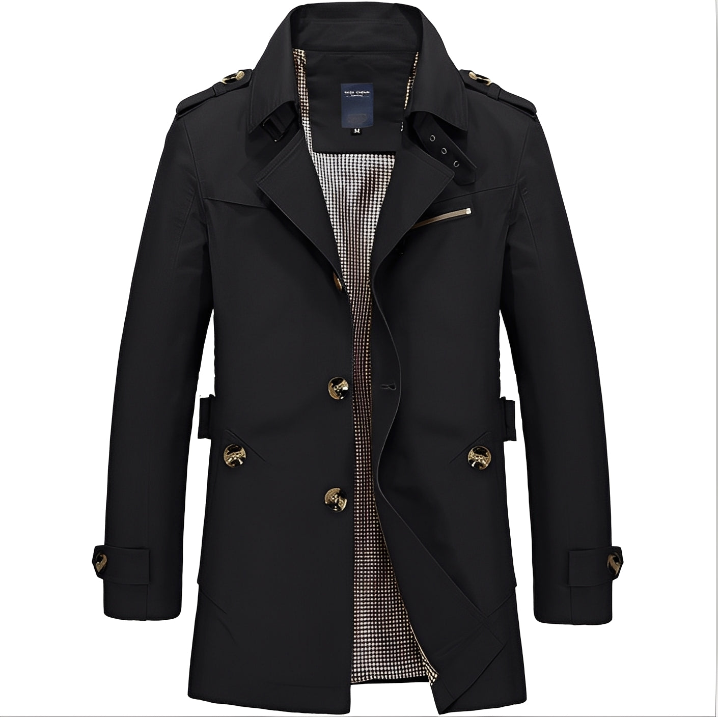 Veste mi-longue décontractée pour homme