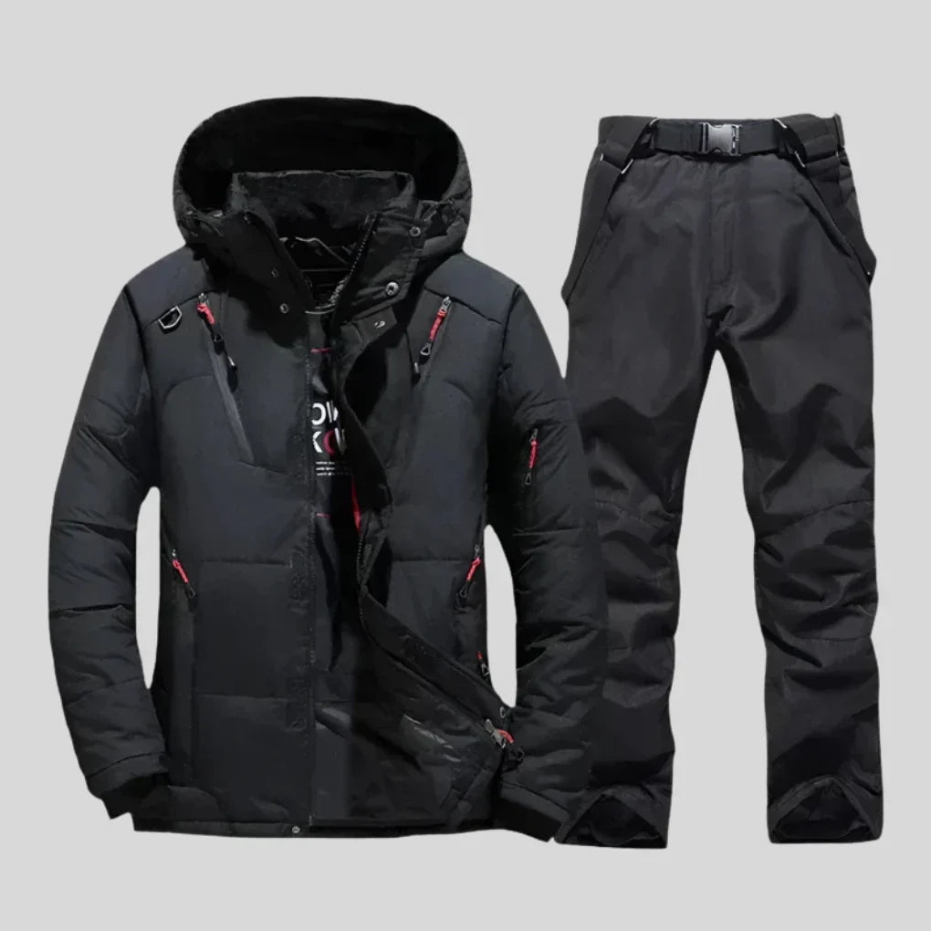Ensemble de sports d'hiver chaud et isolant pour homme