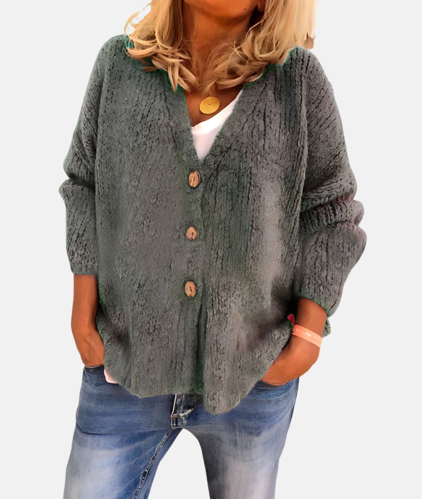 Cardigan d'automne au design classique et élégant