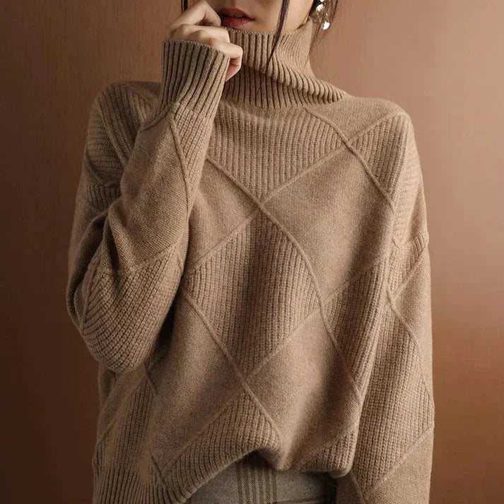 Valentina - Pull en Laine Col Montant Femme