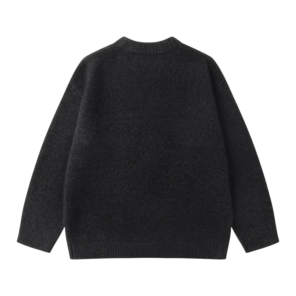 Pull en maille ample Simple Élégant