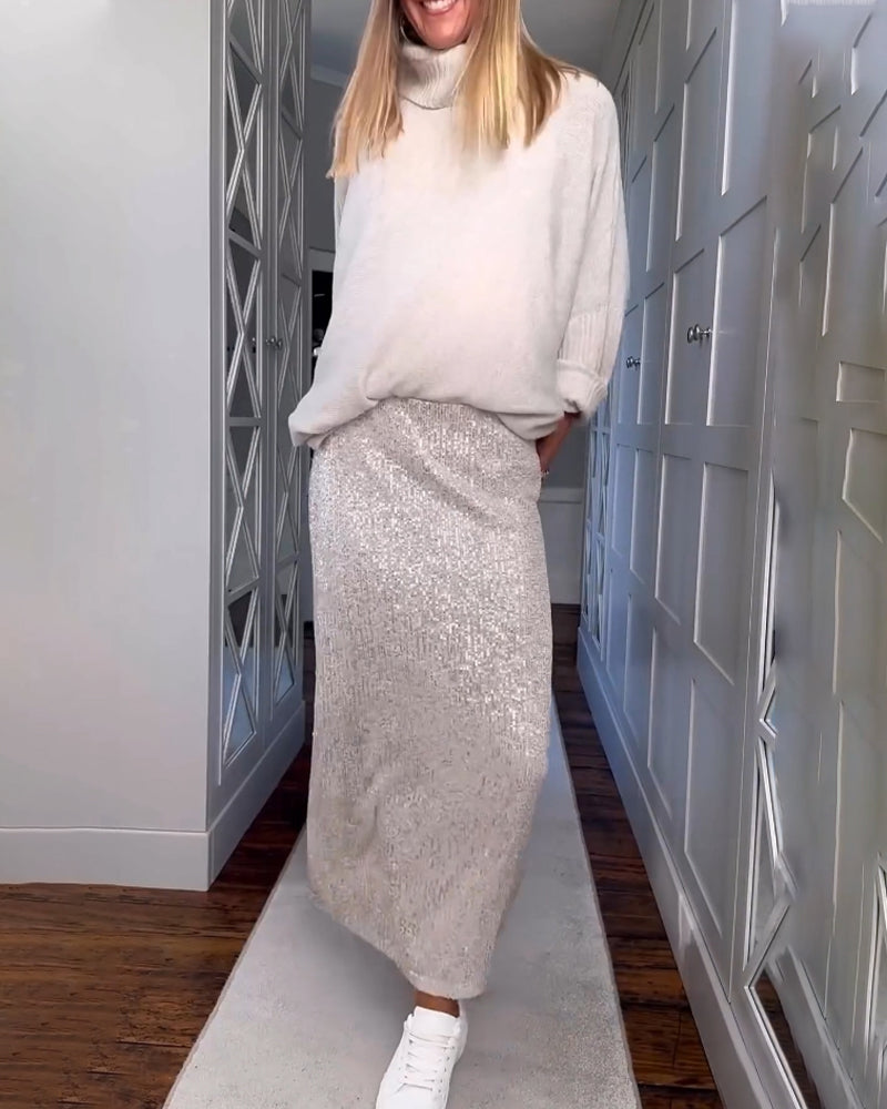 Robe élégante unie pour femme