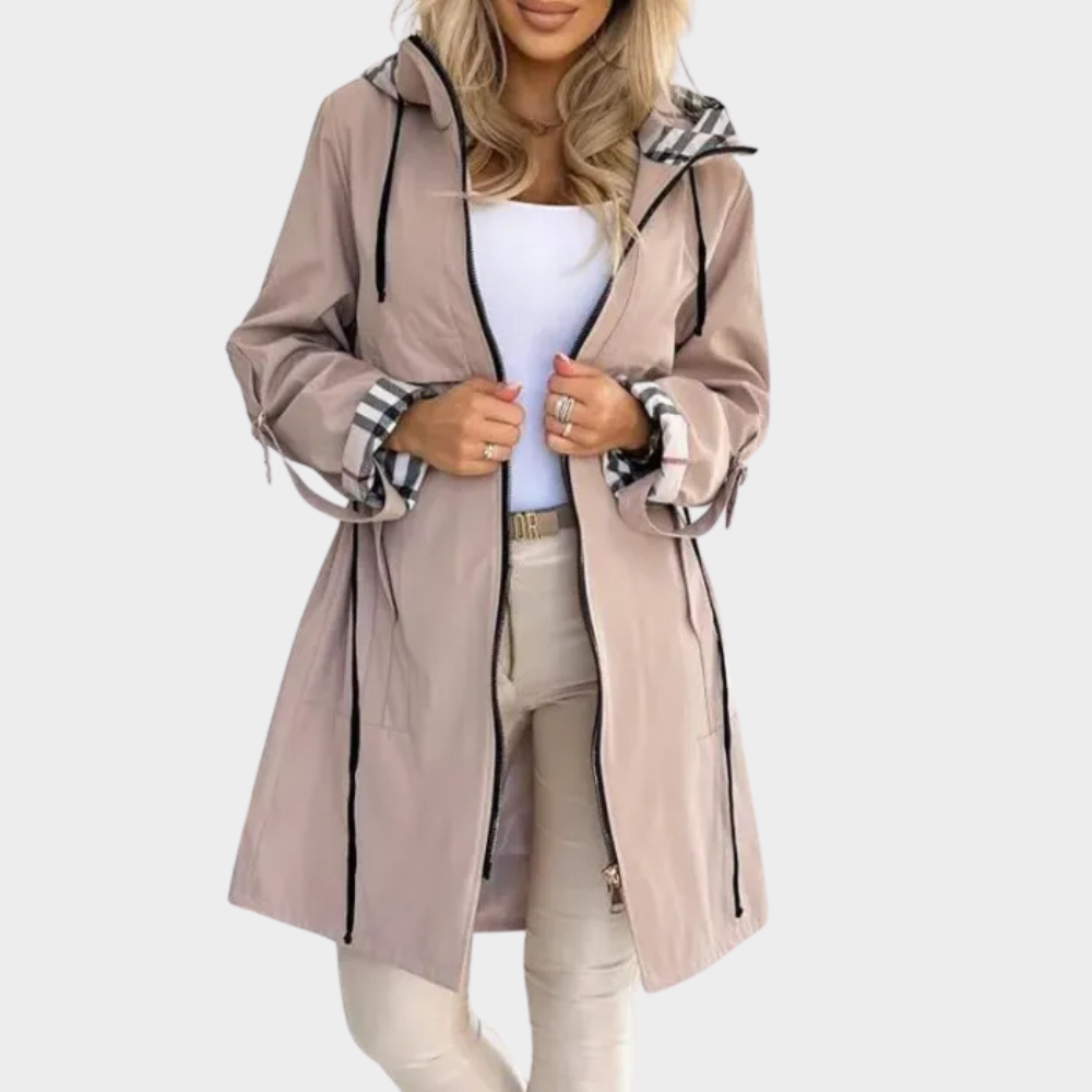 Parka long chaud avec capuche