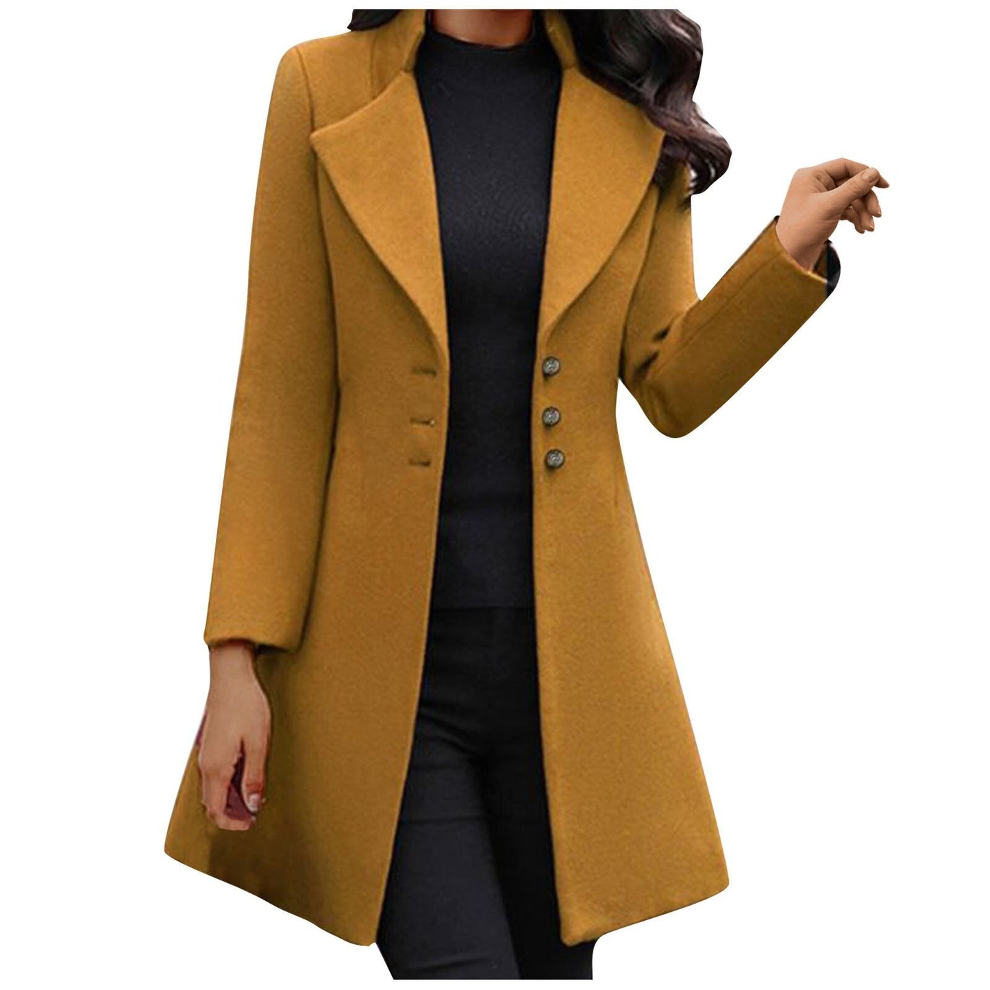 Blazer slim en mélange de laine pour femme