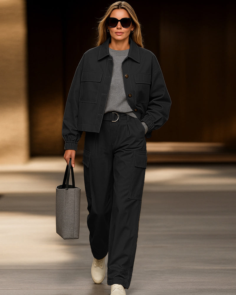 Ensemble d'extérieur pratique | Veste et pantalon fonctionnels de transport