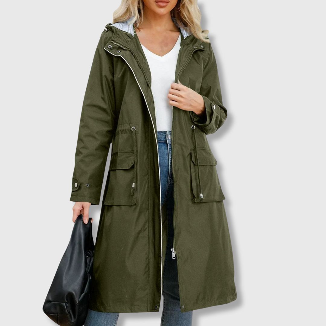 Veste d'hiver pratique à capuche pour femme