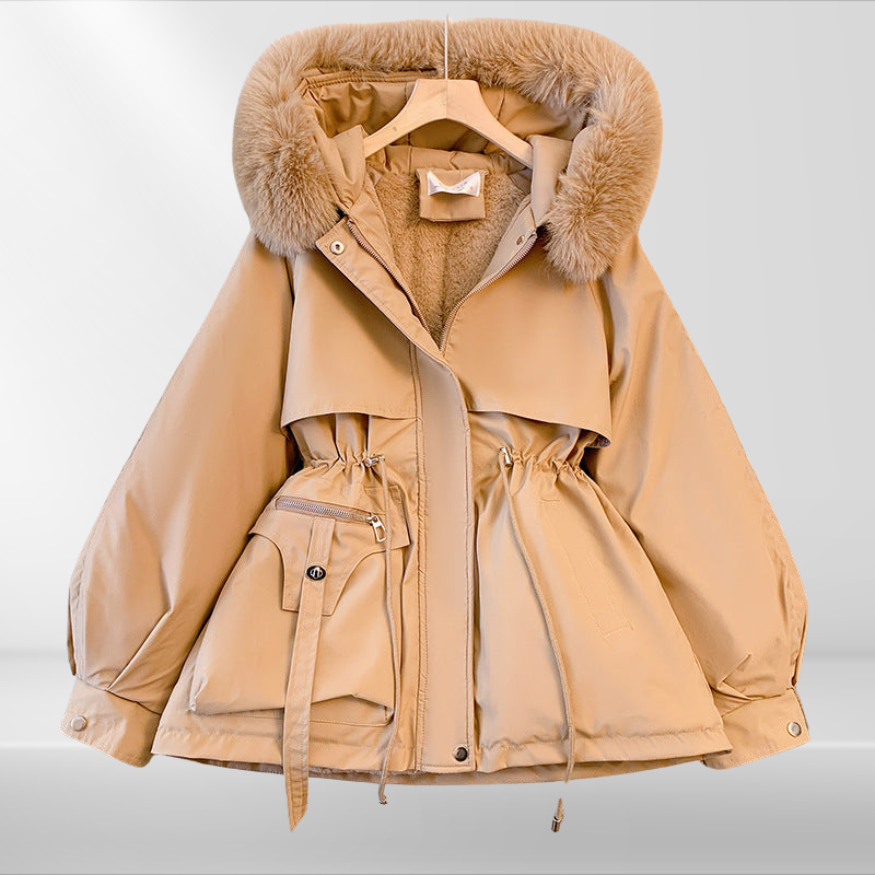 Doudoune femme chaude col amovible
