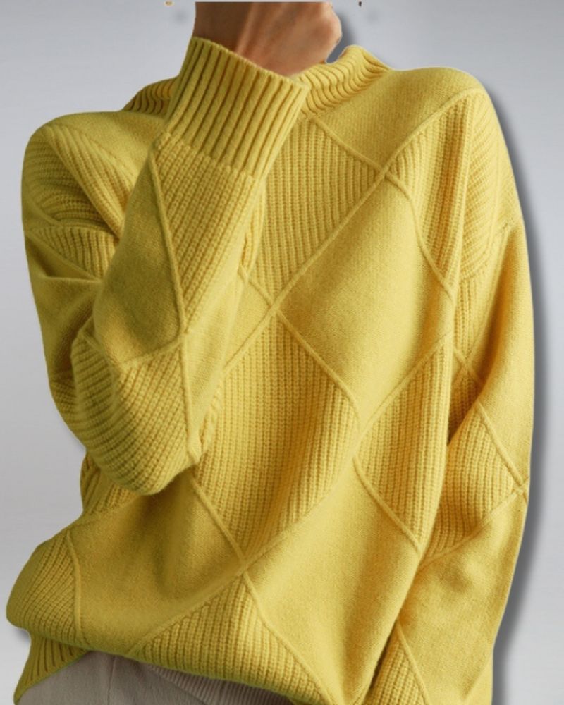 Pull élégant à col roulé Style Moderne