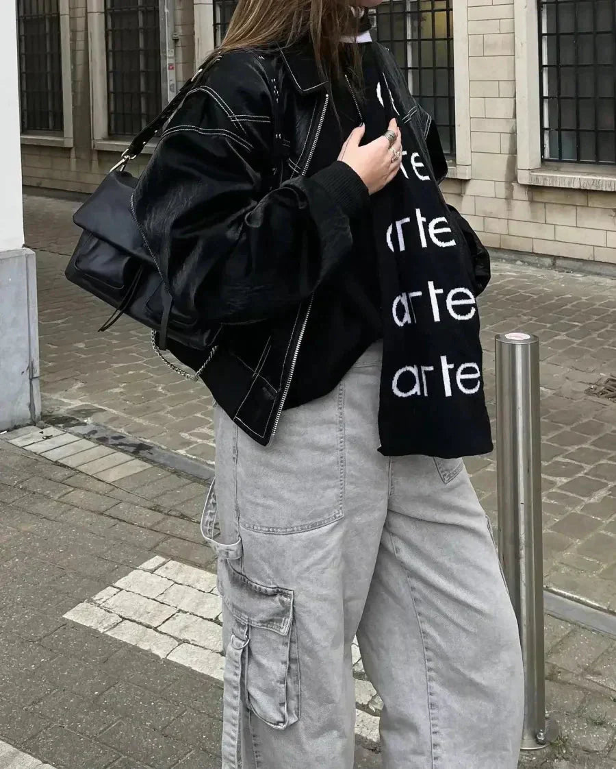 Bomber oversize pour femme style généreux