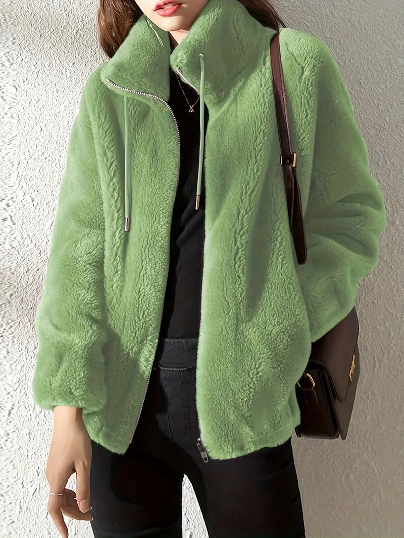 Manteau en fausse fourrure pour femmes