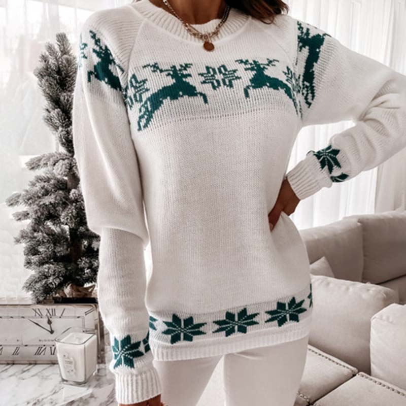 Pull de Noël motif tricot classique