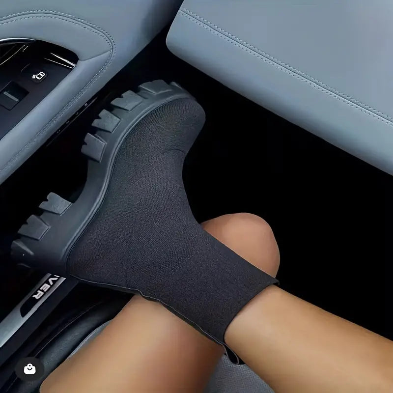 Bottes d'hiver compensées pour femme