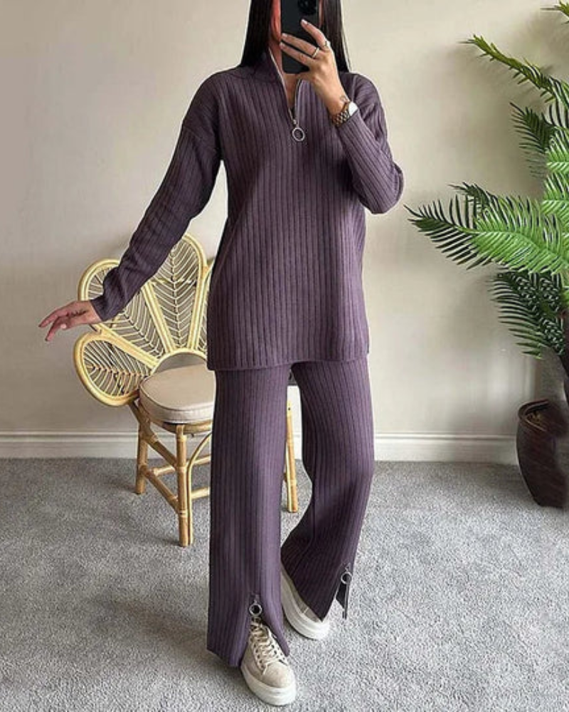 Ensemble tricoté moderne pour femme