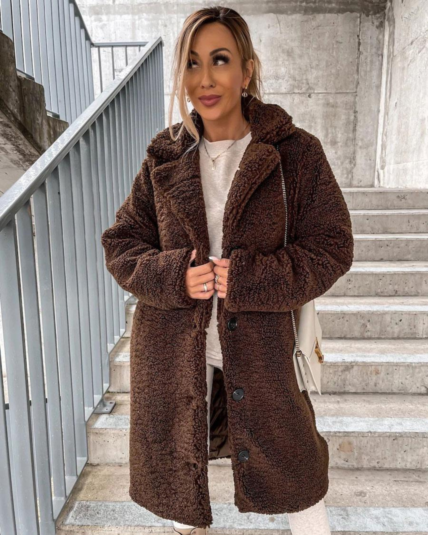 Manteau teddy doux qualité super douce