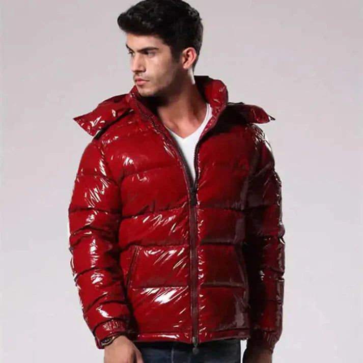 Doudoune brillante déperlante pour homme