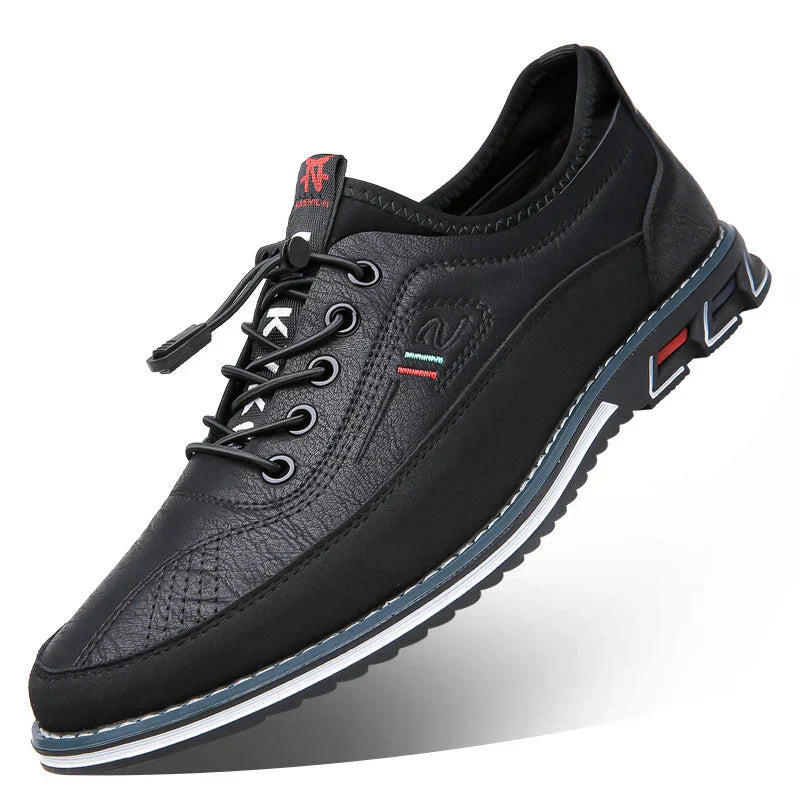 Baskets homme antidérapantes cuir sport