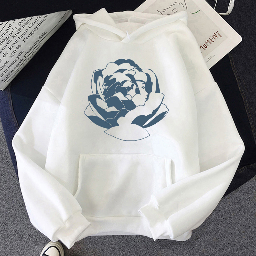 Grands sweats à capuche doux en coton imprimé graphique tendance