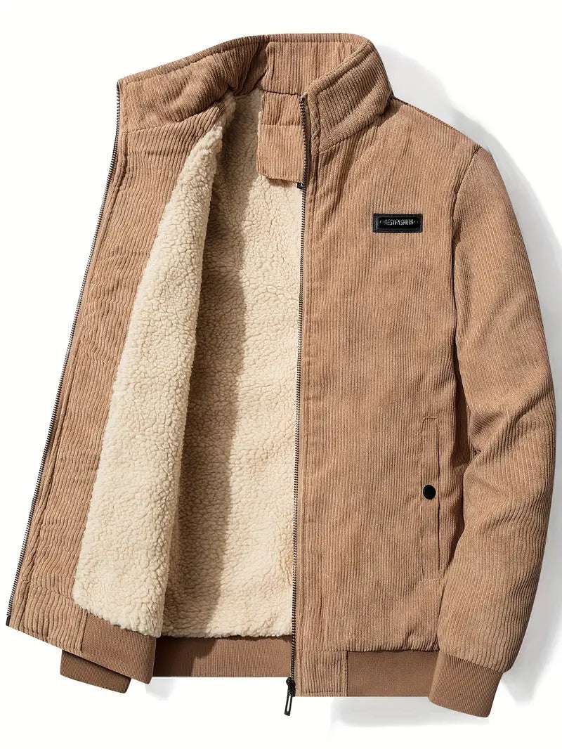 Veste homme col montant élégante noire