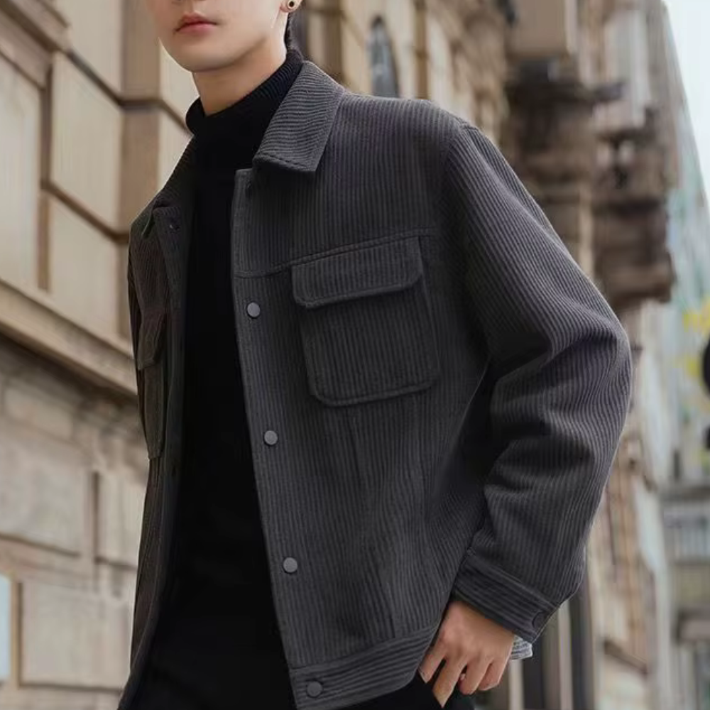 Veste classique en velours côtelé Chic urbain