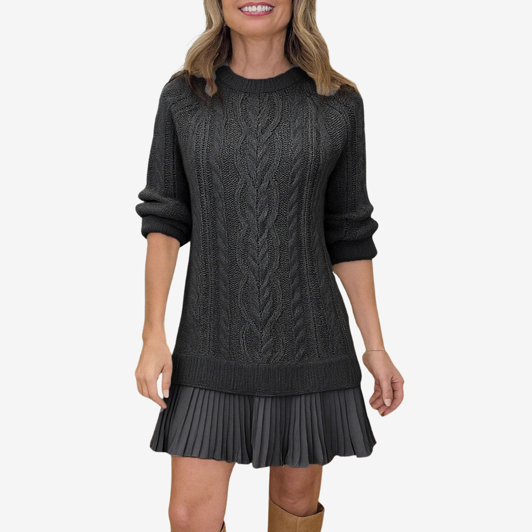 Robe pull douce femme élégante