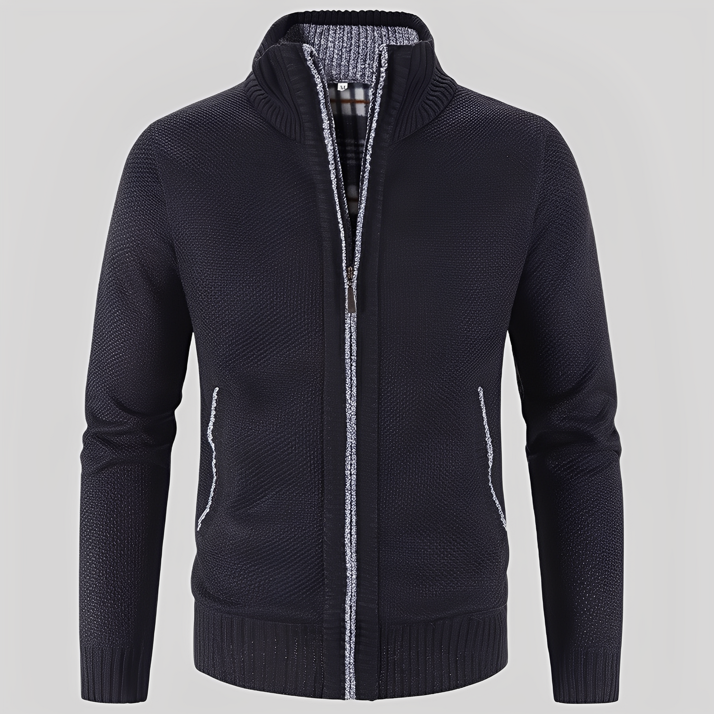 Cardigan zippé pratique pour hommes