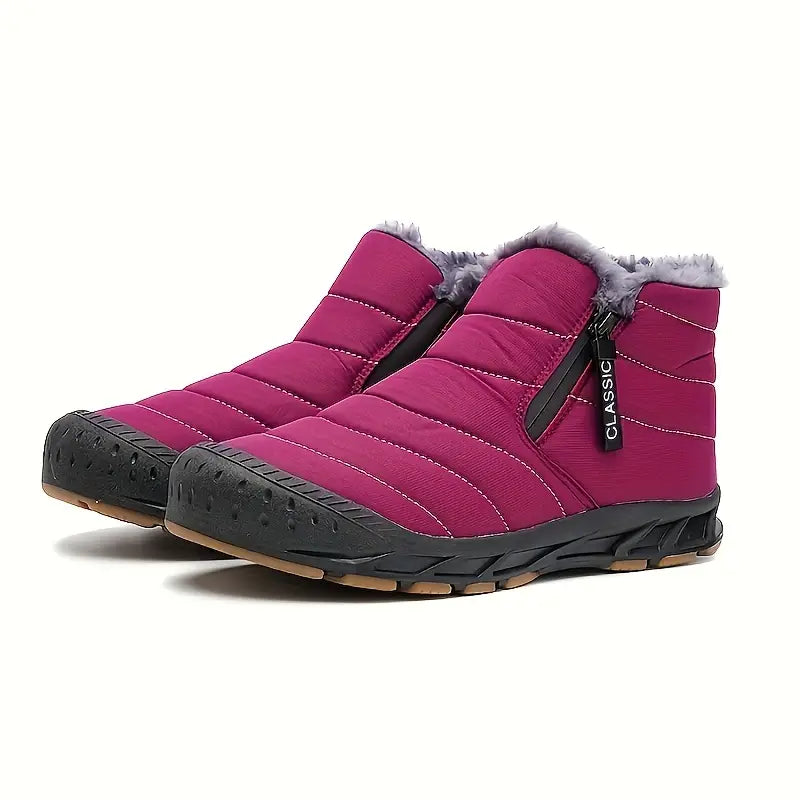 Chaussures d'hiver unisexe chaudes et isolées