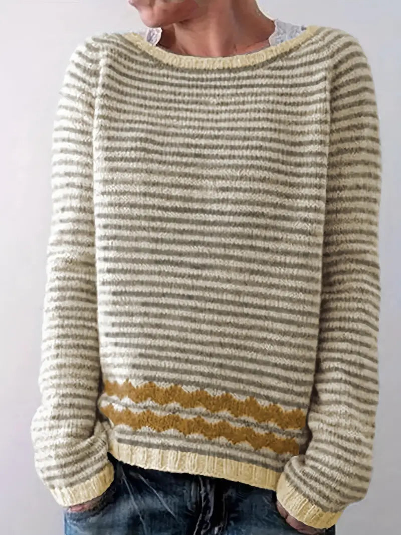Pull camel à rayures