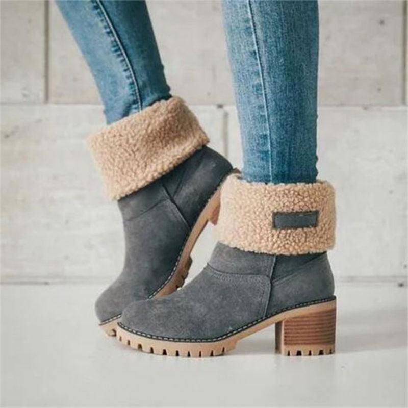 Bottes d'hiver fourrées pour femme