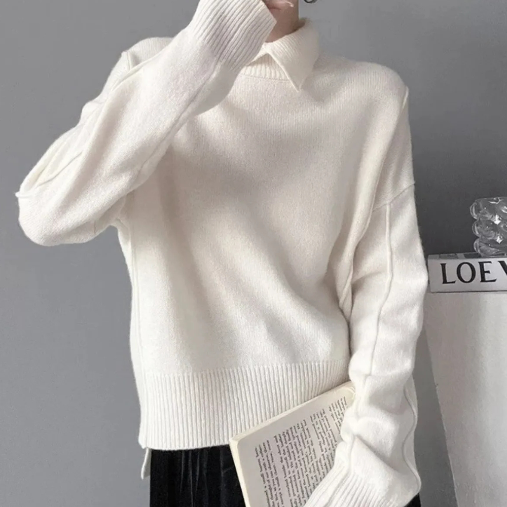 Élégant pull pour femme au crochet moderne