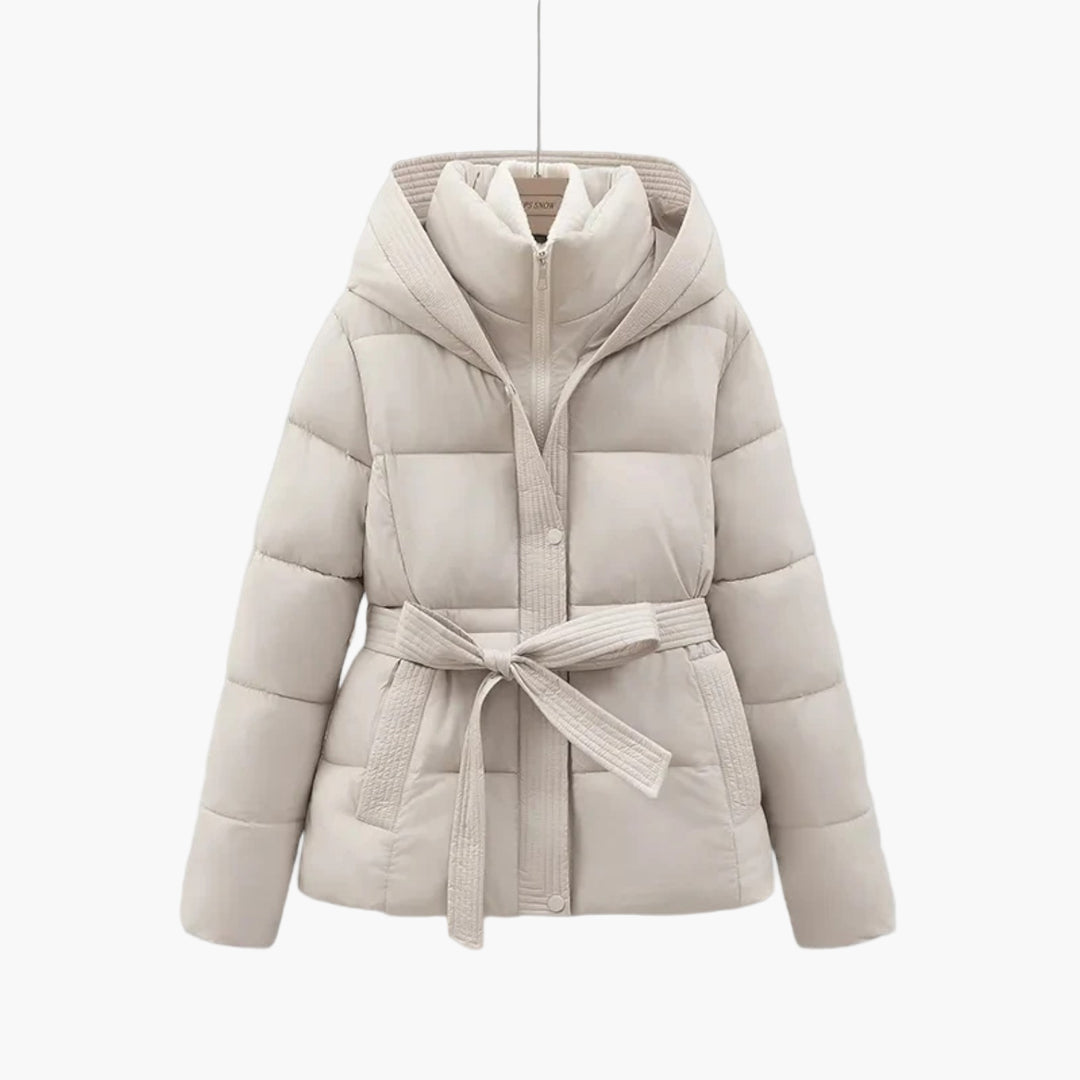 Isabella Doudoune d'hiver pour femme avec ceinture chaude et isolée