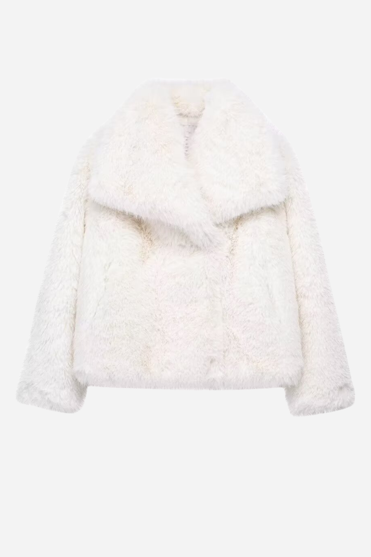 Veste chic en fausse fourrure Col châle
