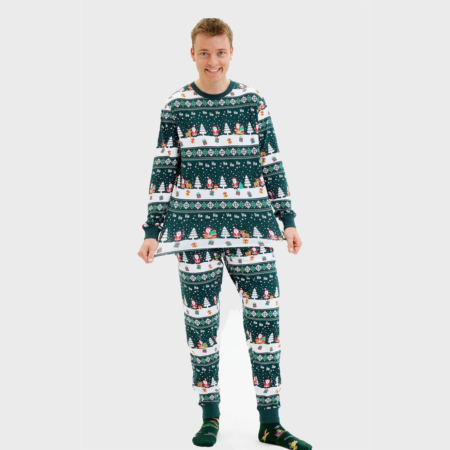 Weihnachtspyjamas Herren Fröhlich GemĂŒtlich - IdealeKleiden