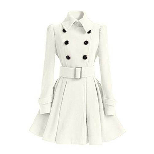 Trench-coat coupe-vent tendance pour femme
