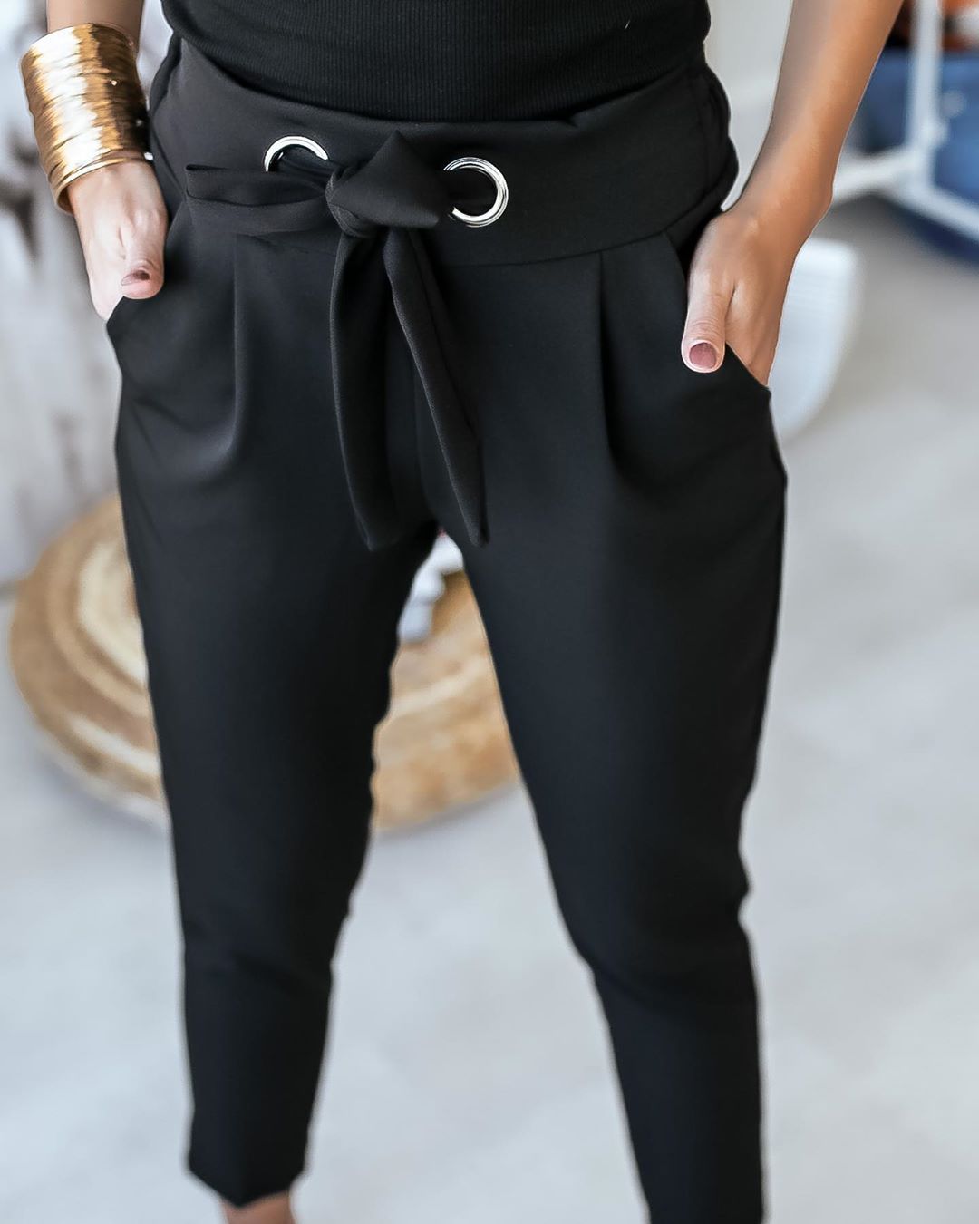 Robe longue élégante taille haute en coton léger