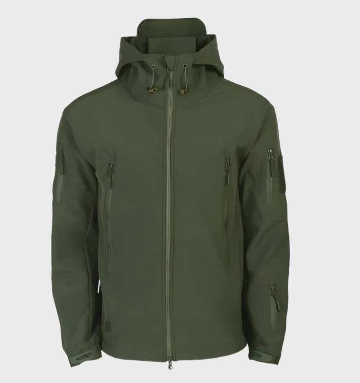 Veste d'hiver imperméable noire pour homme