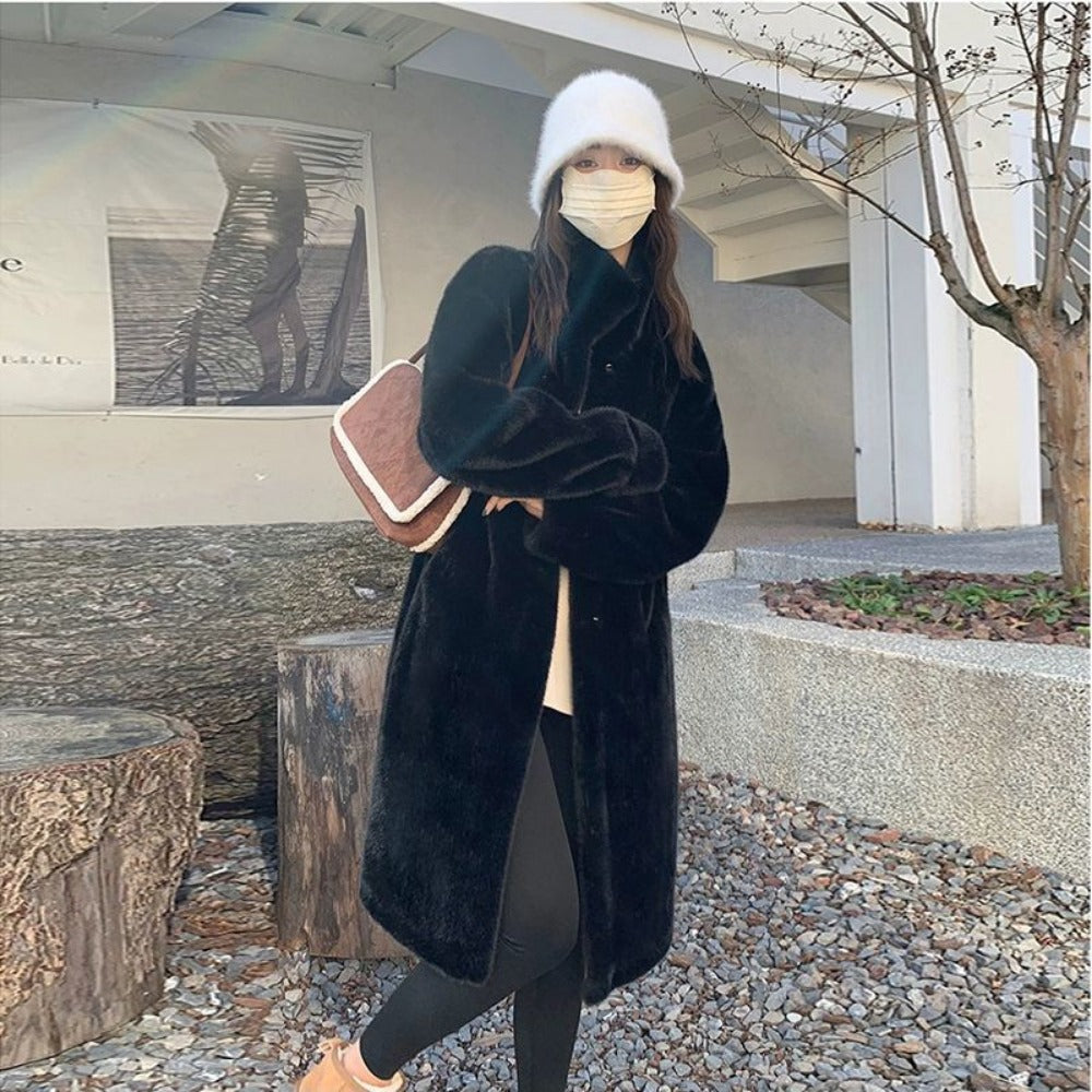 Veste en fausse fourrure élégante pour femme